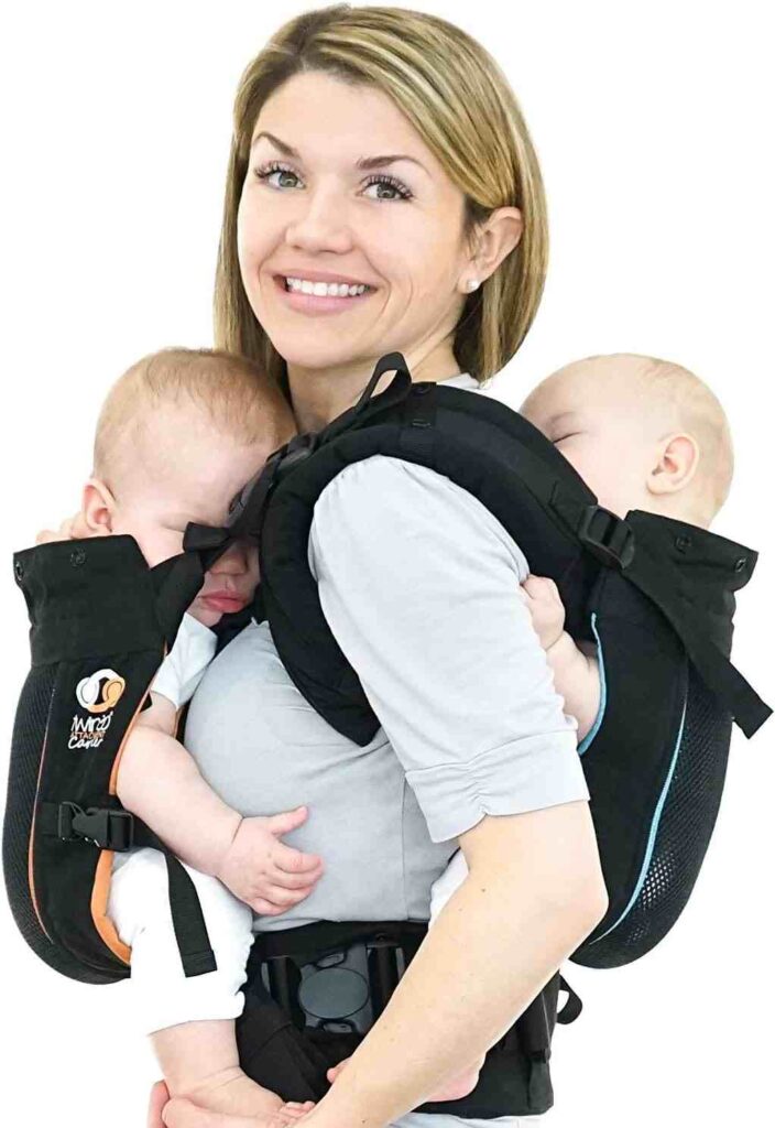 Full buckle twin baby carriers