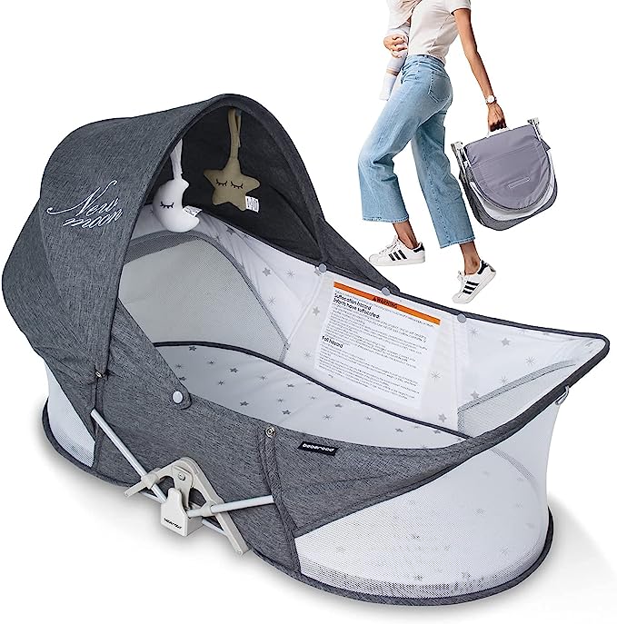 beberoad Portable Baby Bed Travel Bassinet Foldable Infant Crib
